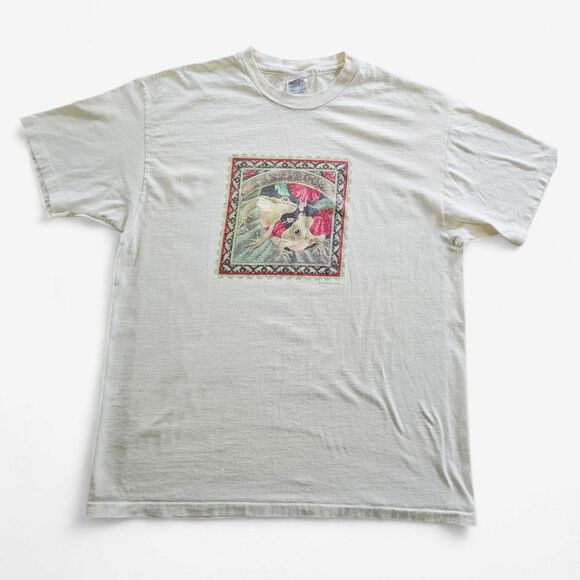 Vintage '90s Tree Frog Graphic Nature Conservation Animal Kingdom Tee T-Shirt XL - Picture 1 of 13